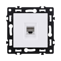 Розетка Ethernet RJ45 Cat.6, белый Kollinger Asthetik AS-017WH