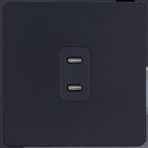 Розетка USB/C внутр. монтажа Leon (черная) Salvador STYLE SBAN11A1A12