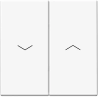 Двухклавишный выключатель для жалюзи Systeme Electric ArtGallery, 2х сх.4, 10А, лотос GAL001319