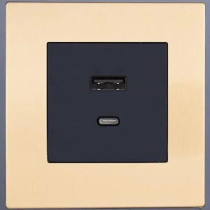 Розетка USB/C внутр. монтажа Castilla (золото) Salvador STYLE SJAN33BC12 / SJAN33CC12