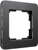 Рамка из металла на 1 пост Platinum черный алюминий Werkel Platinum черный алюминий W0012608