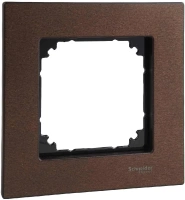 Рамка 1-постовая деревянная Schneider Electric M-Elegance Merten Systeme M MTN4051-3473, орех