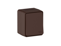 Выключатель 1-клавишный Systeme Electric AtlasDesign PROFI IP54 О/У, сх.6, 10АХ, КОРИЧНЕВЫЙ ATN546061