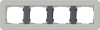 4 м. Soft-Touch Серая - антрацит подложка Gira 0214422