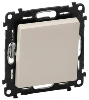 Выключатель 1 клавишный 10АХ 250В безвинтовые зажимы Legrand Valena Life 752001+755001