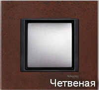 Рамка 4-пост Кельтская сталь Schneider Unica MGU68.008.7A3
