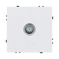 Розетка TV, белый бархат Brionilux серия Z (ZG020WH)