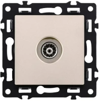 Розетка спутниковая SAT, Кашемир бархат Brionilux серия G Plast (GP021CM)
