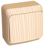 Переключатель 1-клавишный Systeme Electric Etude, сосна BA10-004D