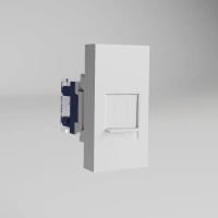 Розетка на 1 модуль компьютерная RJ-45 6 cat. белый W1281101