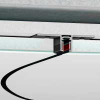 Mini Magnetic Шинопровод под ГКЛ 12,5мм черный Ø1200 Elektrostandard 85221/00