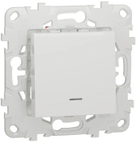 Переключатель 1-клавишный перекрестный с подсветкой схема 7а Unica NEW Schneider Electric белый NU520518N