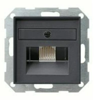 Розетка компьютерная одинарная RJ45 6-й кат. GIRA бронза EPUAE8UPOK6 | 027028