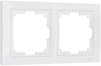 Рамка из пластика на 2 поста Snabb Basic белый Werkel Snabb basic белый W0022001