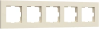 Рамка из пластика на 5 постов Werkel Slab айвори матовый W0052962