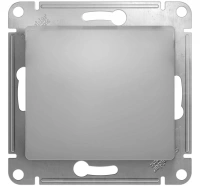Выключатель 1-клавишный сх.1 10АХ Systeme Electric Glossa, алюминий GSL000311