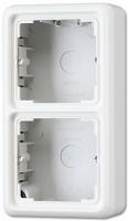 Коробка накладного монтажа на 2 мех. Jung CD500 CD582AWW