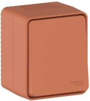Выключатель 1-клавишный Systeme Electric AtlasDesign PROFI IP54 О/У, сх.6, 10АХ, ТЕРРАКОТОВЫЙ ATN547061