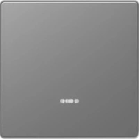 Выключатель однаклавишный с подсветкой Merten D-Life нержавеющая сталь MTN3131-0000 | MTN3320-6036 Schneider Electric