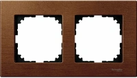 Рамка деревянная 2-постовая Merten M-Elegance Schneider Electric MTN4052-3472, вишня