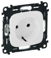 Розетка силовая 2К+З 16А 250В винтовые зажимы Legrand Valena Allure 753025+755205