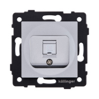 Розетка Ethernet RJ45 Cat.5, серый Kollinger REA-016GY для Aspekt, Eleganz, Reflex