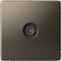 TV Розетка оконечная 1DB Systeme Electric ArtGallery, мокко GAL000691