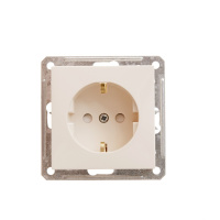 Розетка с заземлением со шторками 16А Systeme Electric W59, слоновая кость RS16-152-2-86