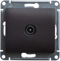 Розетка TV проходная 4DB Systeme Electric Glossa, шоколад GSL000892