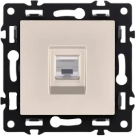 Розетка Ethernet RJ45 Cat.6, Кашемир бархат Brionilux серия G Plast (GP017CM)