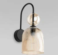 Настенный светильник с плафоном из фактурного стекла TK Lighting 11140 Sophia Cognac