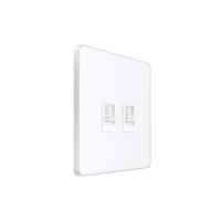 Розетка информационная С/У RJ-45 кат.5e 2-я, Арктический лед Systeme Electric Infinity (FSE000185)