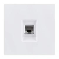 Накладка розетки Ethernet RJ45 Cat.6, Белый бархат Brionilux серия Z (ZGN017WH)