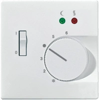 Лицевая панель плата для терморегулятора поворотная Schneider Electric Merten Antique MTN537519, полярно-белый