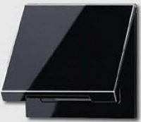 Розетка с крышкой Jung SL500 CD5120BFSW+SL590KLSW