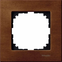 Рамка деревянная 1-постовая Merten M-Elegance Schneider Electric MTN4051-3472, вишня