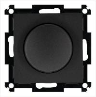 Универсальный диммер 3-500 Вт, Led 3-250Вт, HV - 500Вт, с накладкой, черный матовый (soft touch) Jasmart G4012PB-500RV