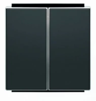 Выключатель 2-клав. черный бархат ABB Sky Niessen 2CLA811100A1001|2CLA851100A1501