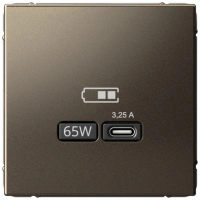 Высокоскоростная розетка USB тип-С Systeme Electric ArtGallery мокко GAL000627