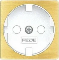 Розетка с шторками 2к | 3 16А 250 Fede FD16523 | FD04314PB | FD16-BAST