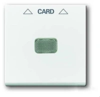 Карточный выключатель белый ABB Basic 55 2CKA001012A1713|2CKA001710A3864