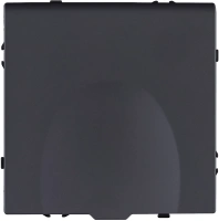 Розетка штепсельная SCHUKO 16A/250 В с крышкой, черный матовый Kollinger Eclipse EC-015BK