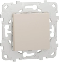 Переключатель 1-клавишный схема 6 10 AX 250 В Unica NEW Schneider Electric бежевый NU520344