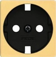Розетка с шторками 2к | 3 16А 250 Fede FD16523 | FD04314OR-M | FD16-BAST