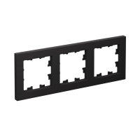 Рамка 3-постовая универсальная Systeme Electric AtlasDesign, карбон ATN001003