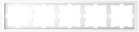 Рамка 5-постовая Merten D-Life Schneider Electric белый лотос MTN4050-6535