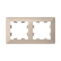 Рамка 2-поставая универсальная Systeme Electric (Schneider Electric) AtlasDesign Air, песочный ATN221202