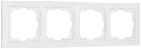Рамка из пластика на 4 поста Snabb Basic белый Werkel Snabb basic белый W0042001