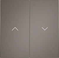 Выключатель для жалюзи 10А Voltum S70 капучино Soft touch пластик (VLS0207M + VLS002514)