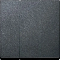 Выключатель трехклавишный Merten M антрацит MTN311900 | MTN311914 Schneider Electric